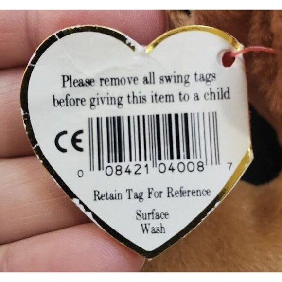 Ty Beanie Baby Derby The Horse Coarse Mane No Star Gen 3/2 - Picture 9 of 9